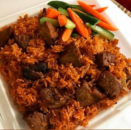 Jollof Rice with Pork/Chicken
