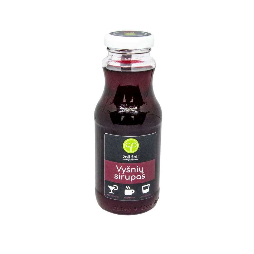 Vyšnių sirupas, Žali Žali, 250 ml.