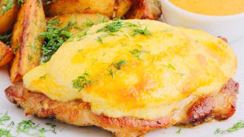 Pork loin steak + Selected soup