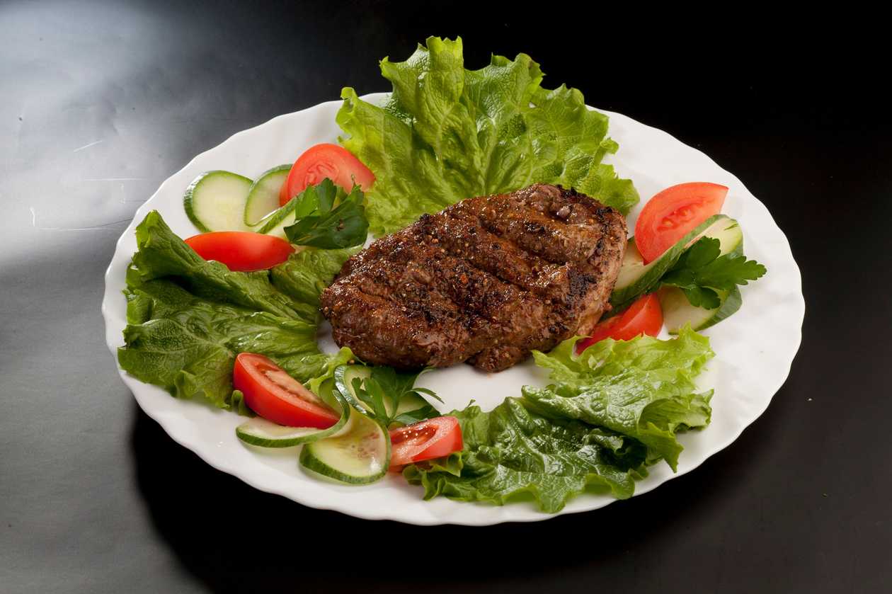 Grilled beef steak