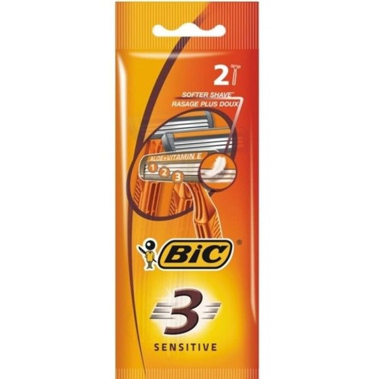 Blister c/ 2 Lâminas 3 Sensitive Bic