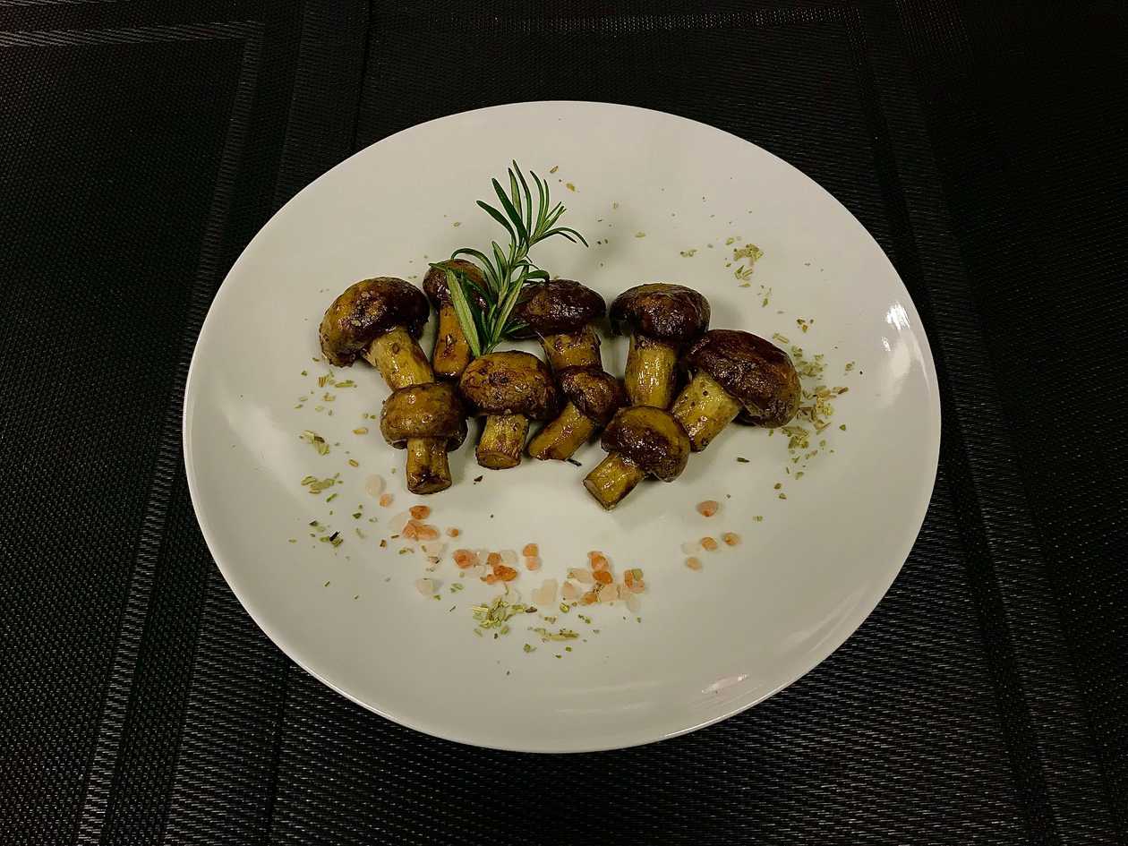 Grilled mushrooms