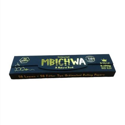 Plain King Size Unbleached Rolling Papers 50 Leaves + 50 Filter Tips
