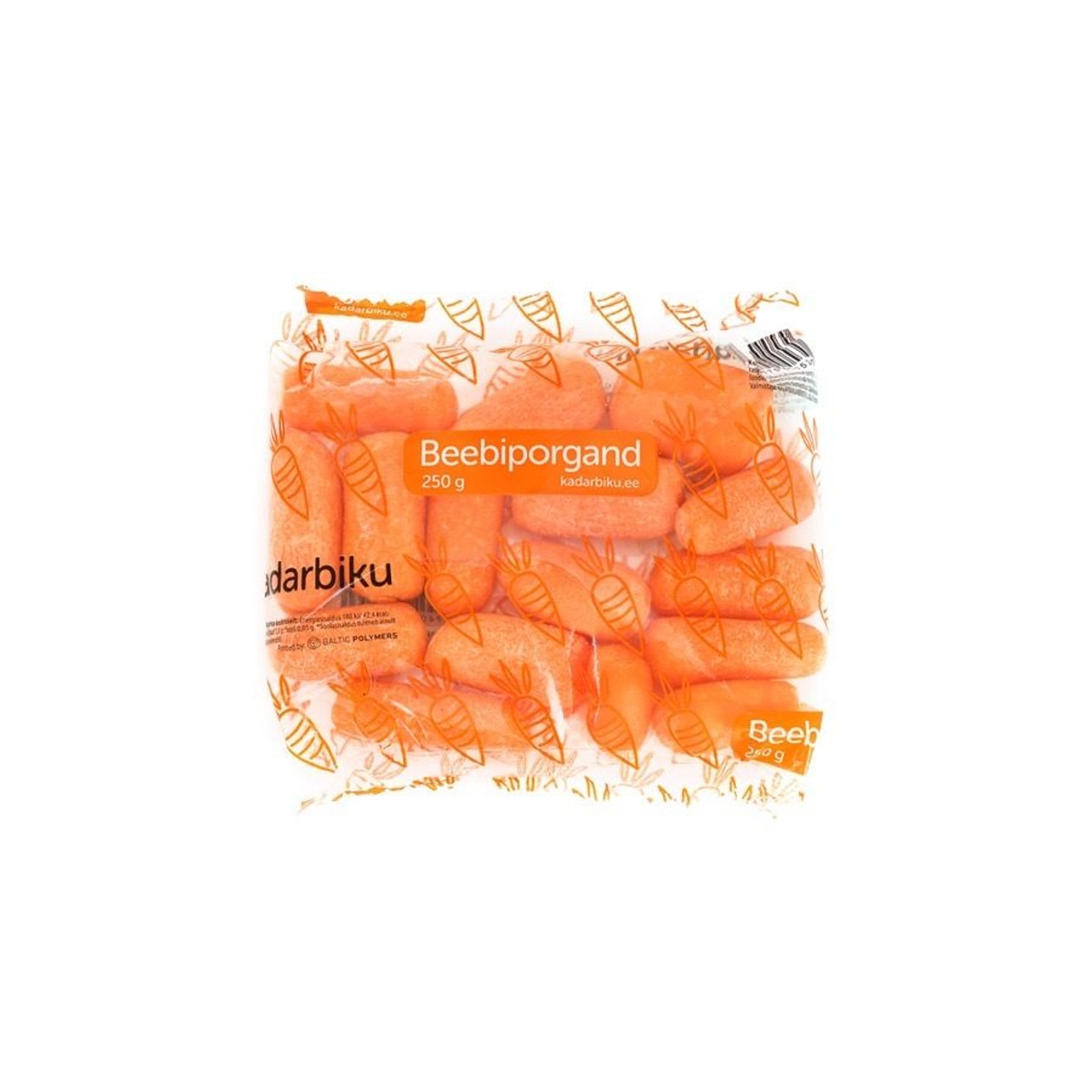 Kadarbiku, beebi porgand, 250g (aegub peagi)