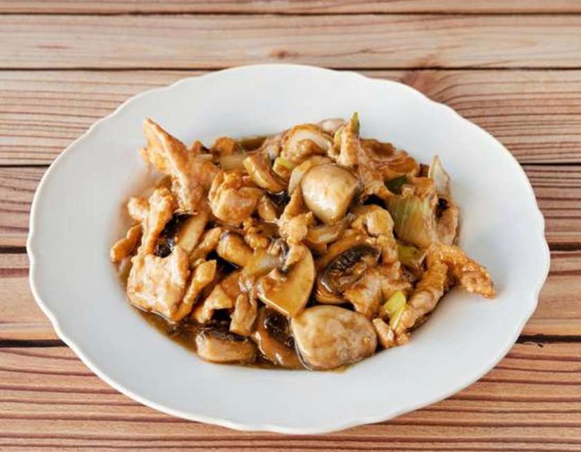 Carne de Porco com Cogumelos