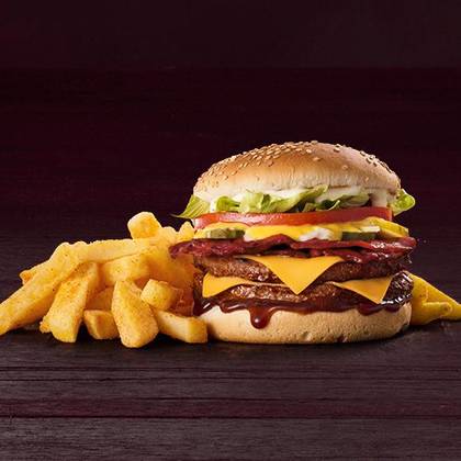 King Macon Beef Burger Meal