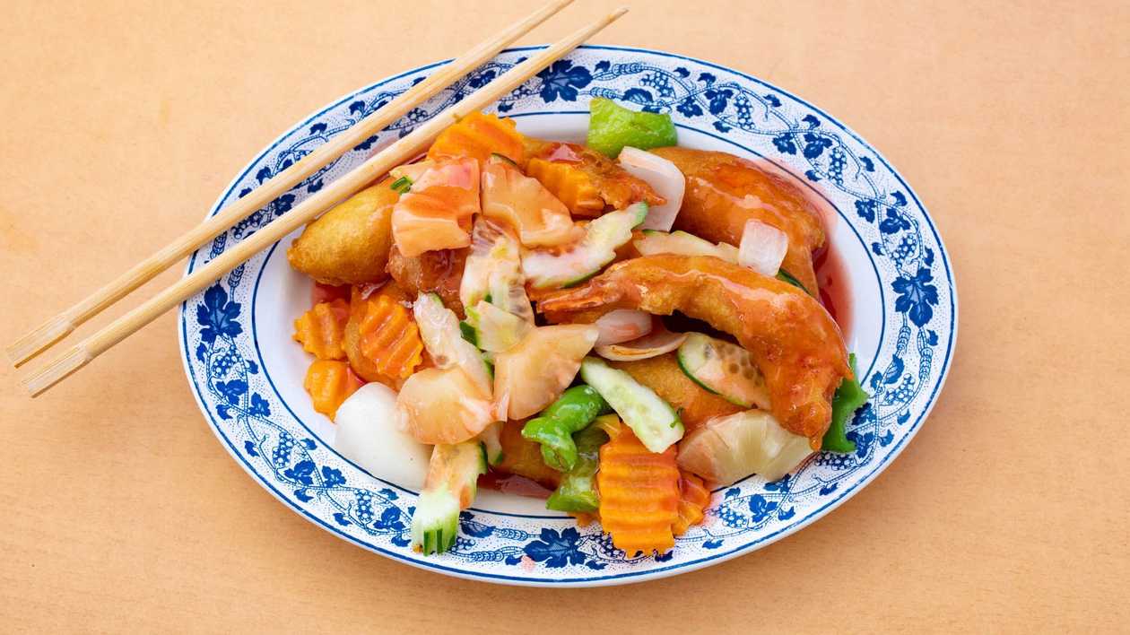 60. Γαρίδες Sweet And Sour