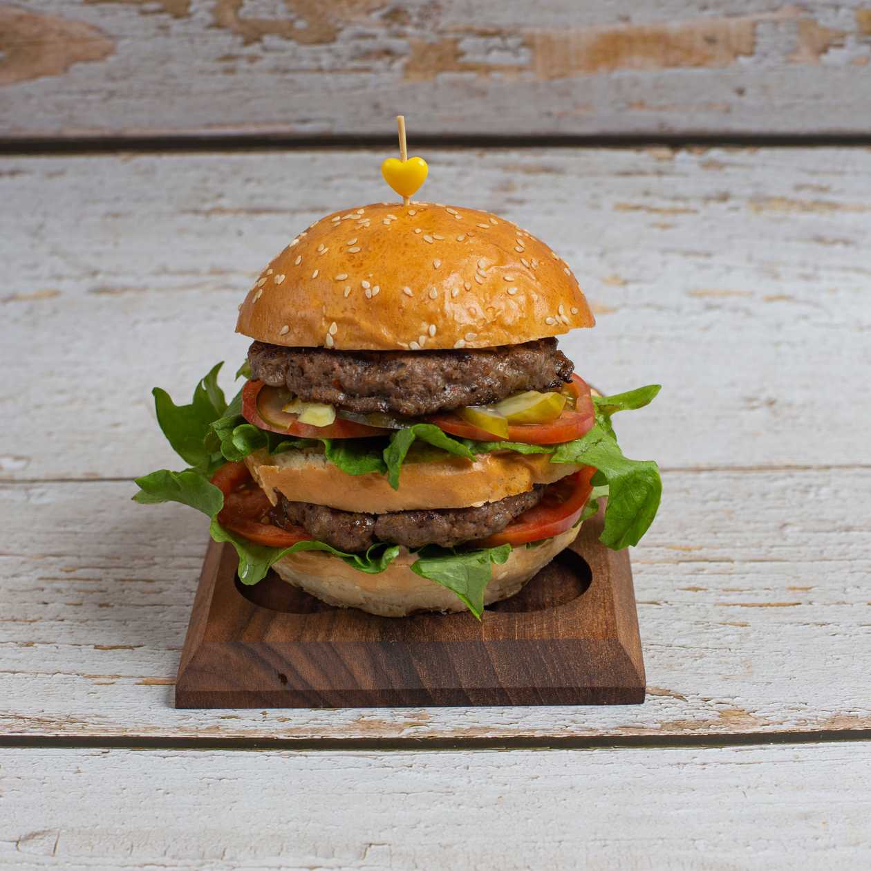 Double burger ət