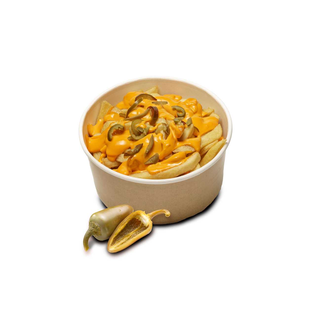 Cheesy Bowl with jalapenos