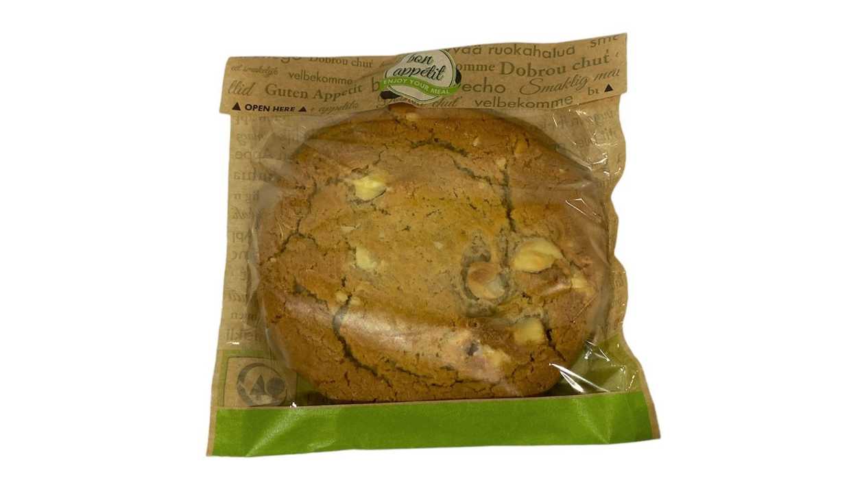 American White Chocolate Mac Cookie Packed Fully Baked 80gr