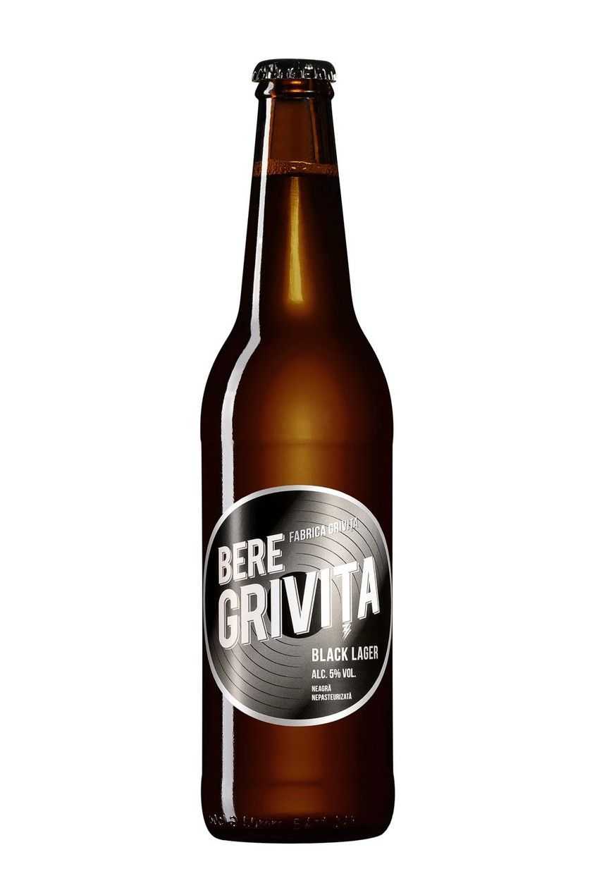 Bere Grivita, Black, Sticla, 0.5 L