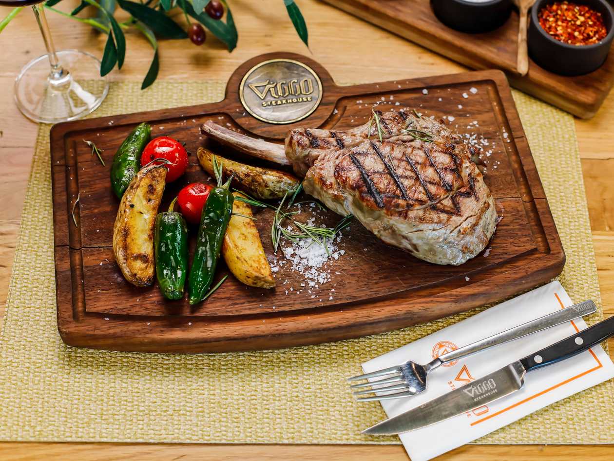 Grilled veal chop