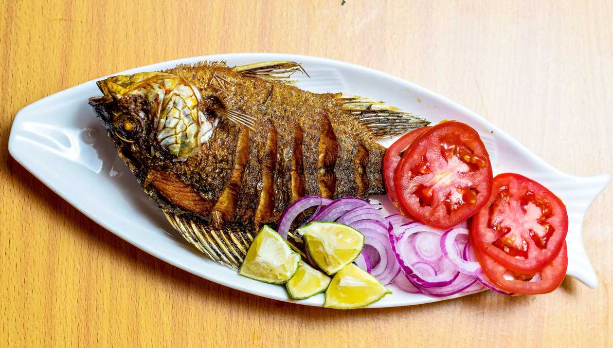 Deep fried spicy Tilapia