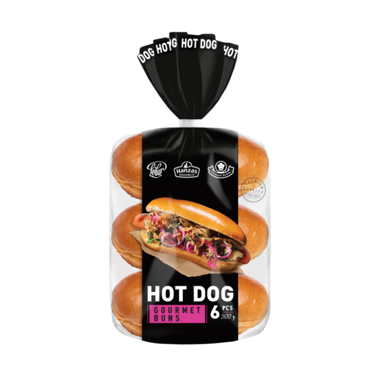 Leibur, Булка Hot Dog, 300г (срок годности истекает)