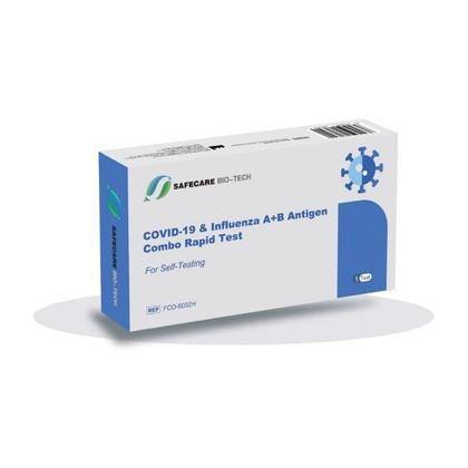 Safecare, Flu Rapid Test (A and B) + Covid-19 - 3 Answers in 1 Test