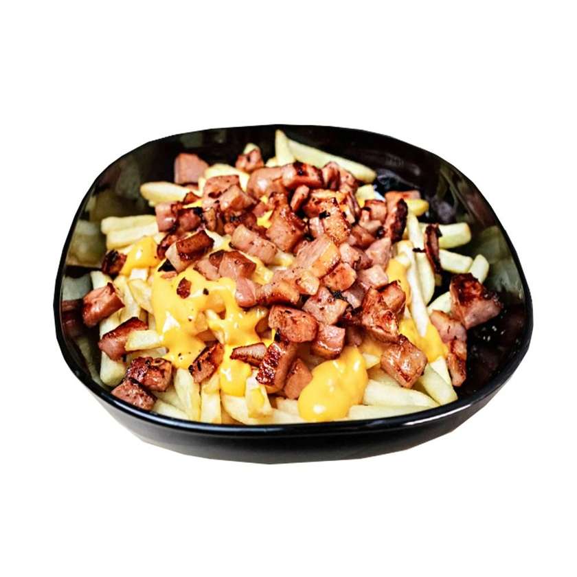 Fries with Cheddar and Bacon