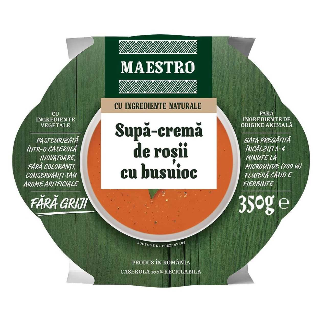 Maestro, Supa - Crema de Rosii cu Busuioc, 350 g