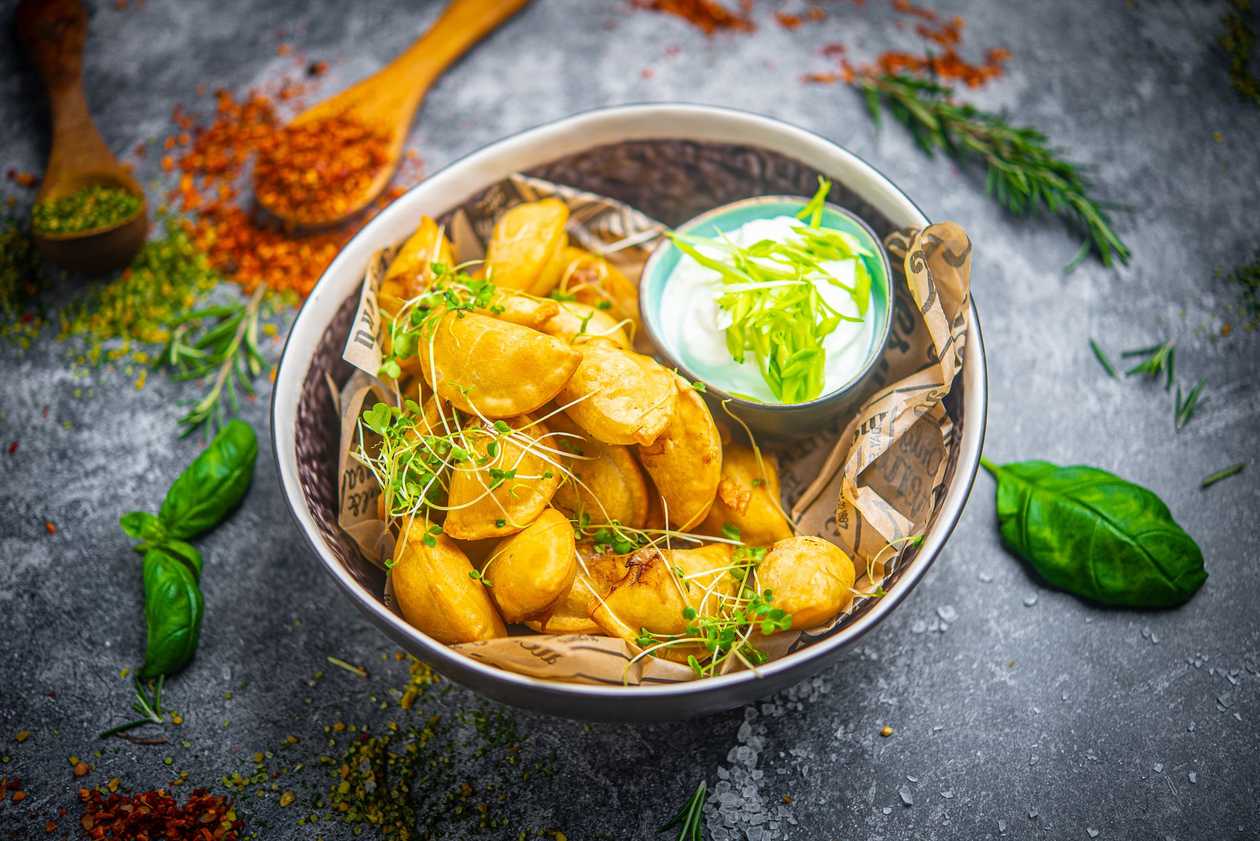 Crispy dumplings