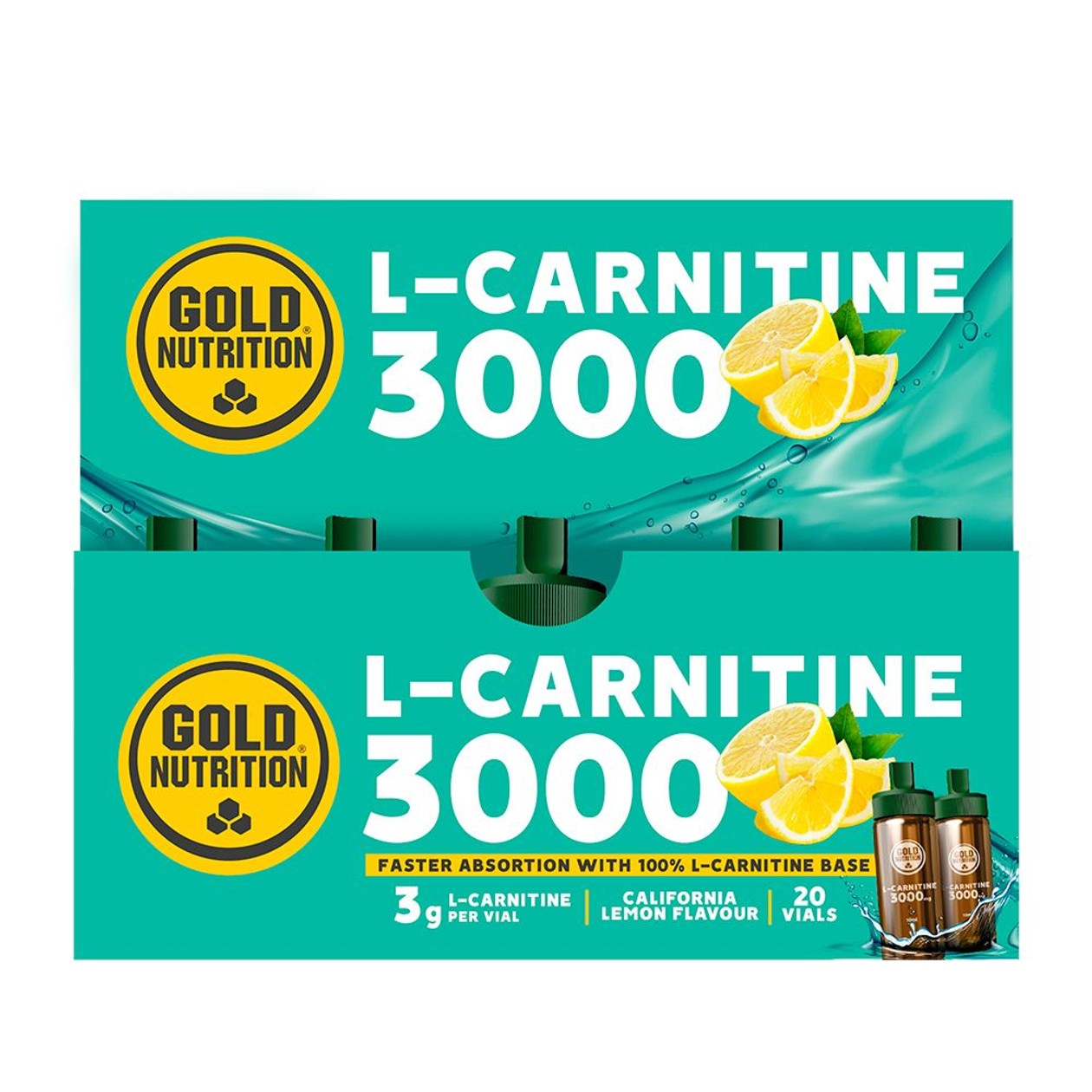 Gold Nutrition Lemon L-Carnitine 20 x 10 ml (expires soon)