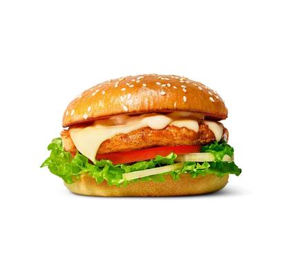 Grilled chicken burger