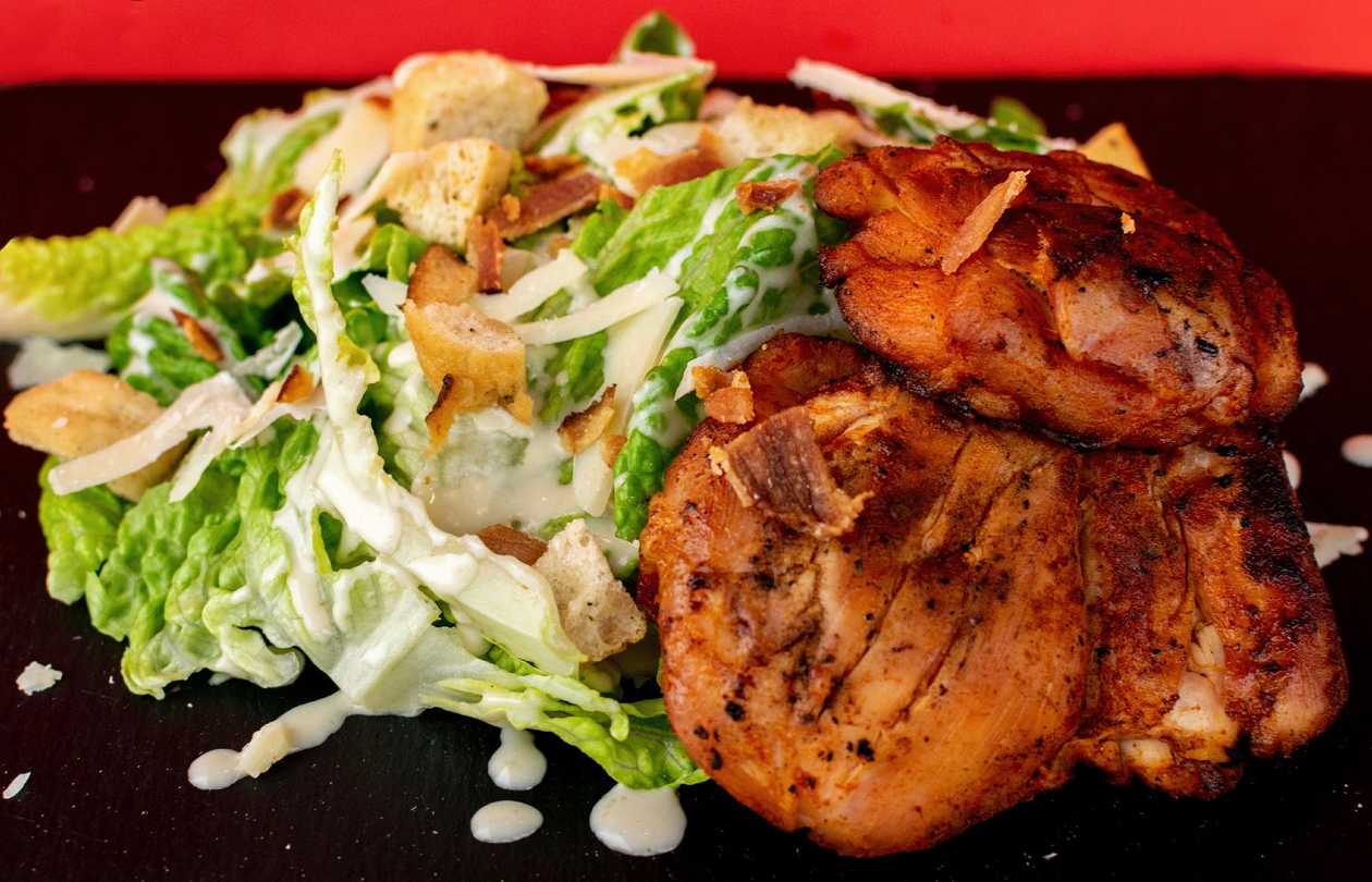 Smoked Chicken Caesar Salad