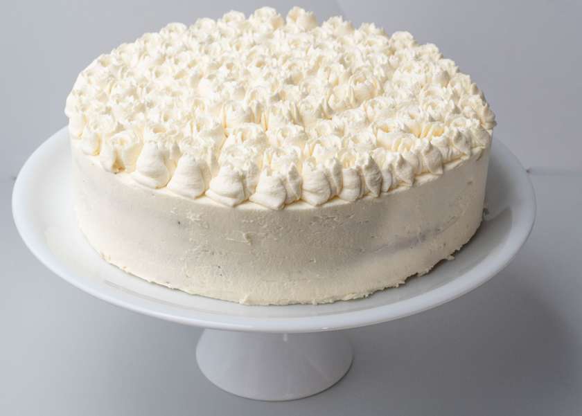 Whole White Chocolate Rose Cake