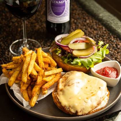 TWS Beef or Chicken Cheese Burger