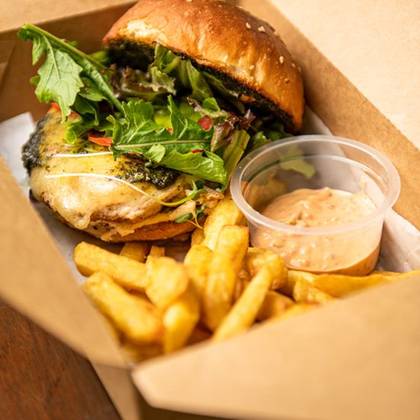Chicken Pesto Burger