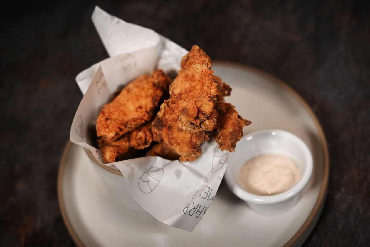 Chicken Dippers with Garlic Mayo