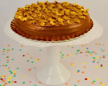 Bolo de Chocolate e Nozes