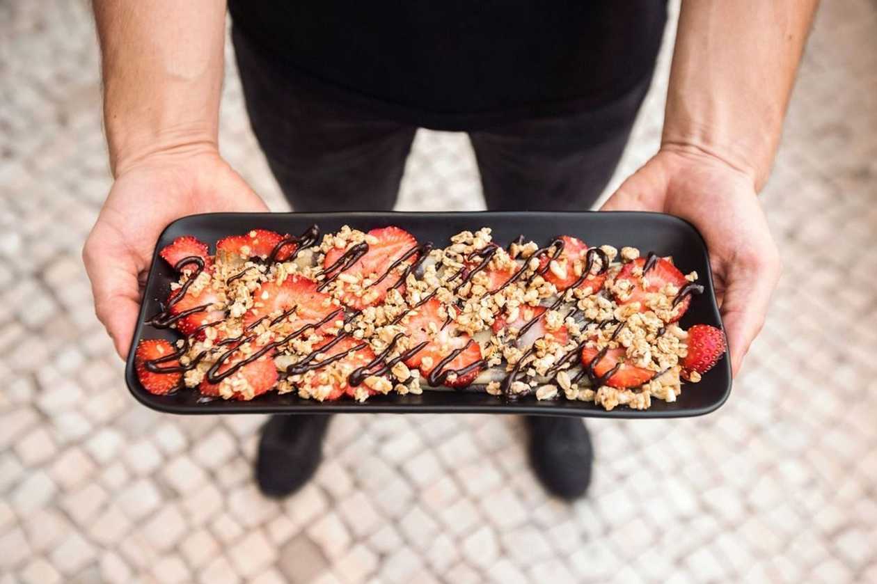 Crêpe Morango Split