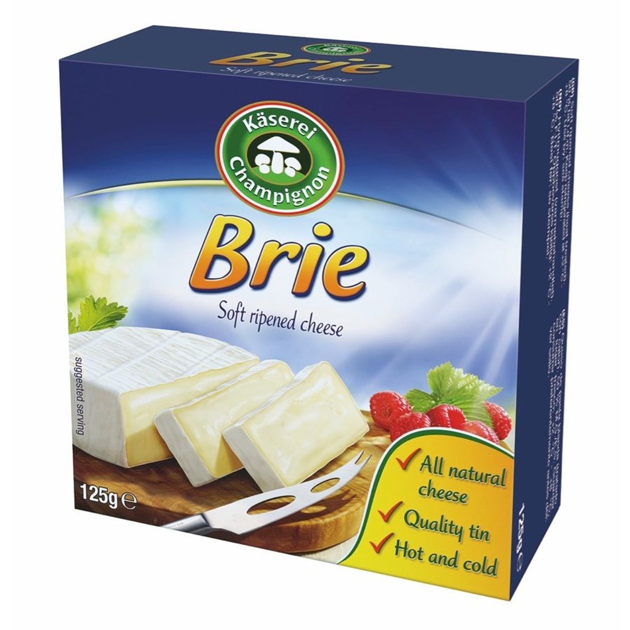 Käserei, valgehallitusjuust Brie 50%,125g (aegub peagi)