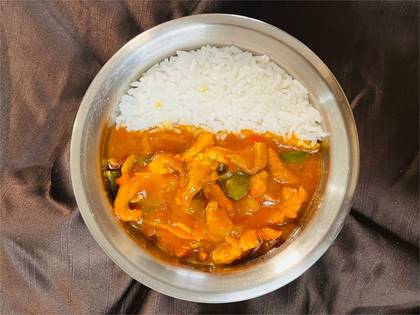 Shredded Pork in Garlic Sauce with Rice