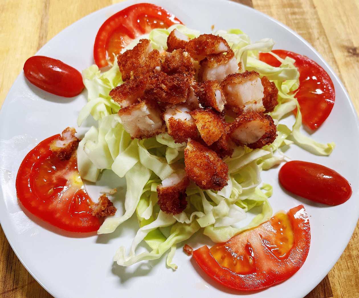 SS3.Salada de Gambas panadas