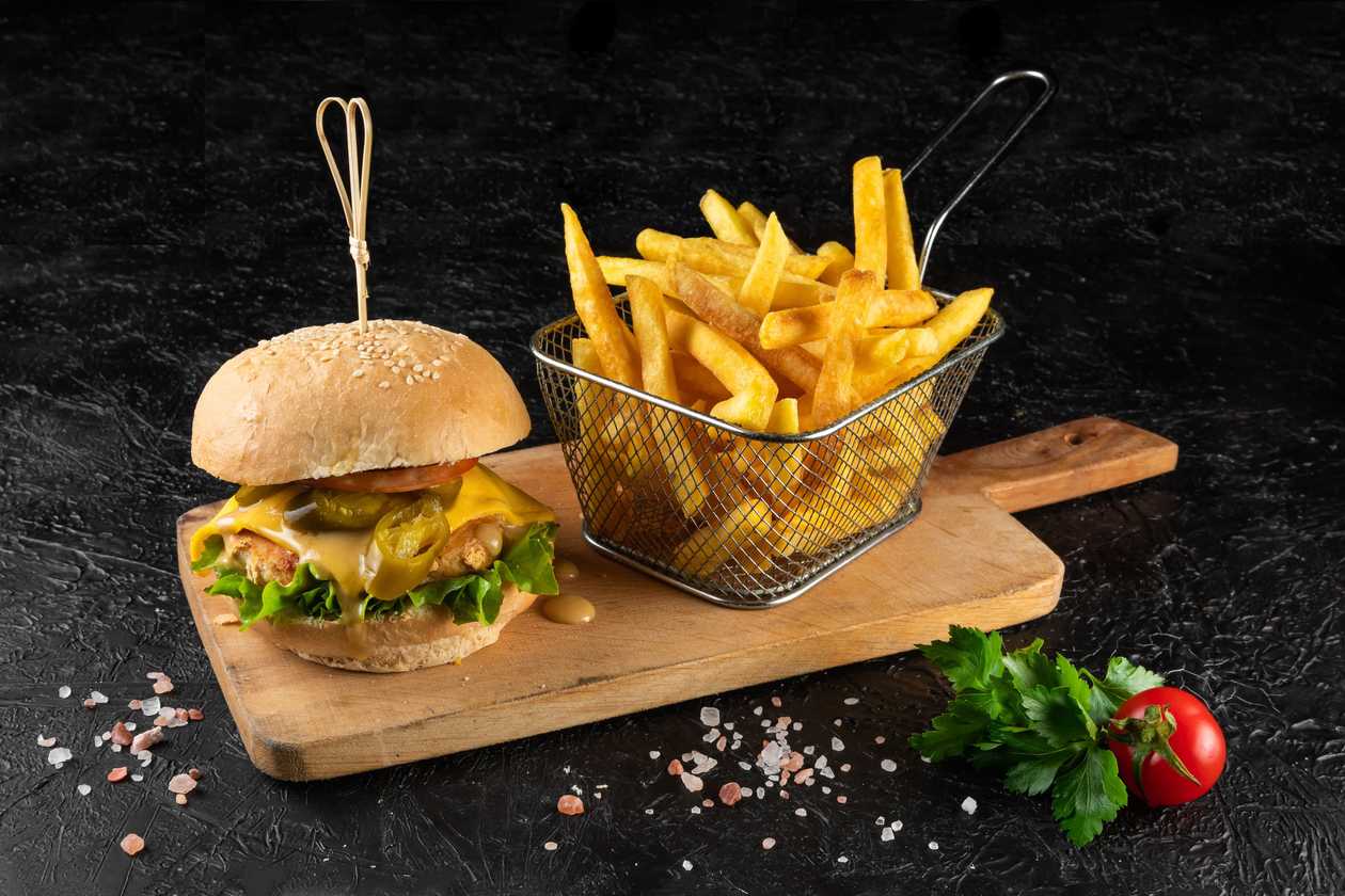 Mexican Chicken Burger Menu