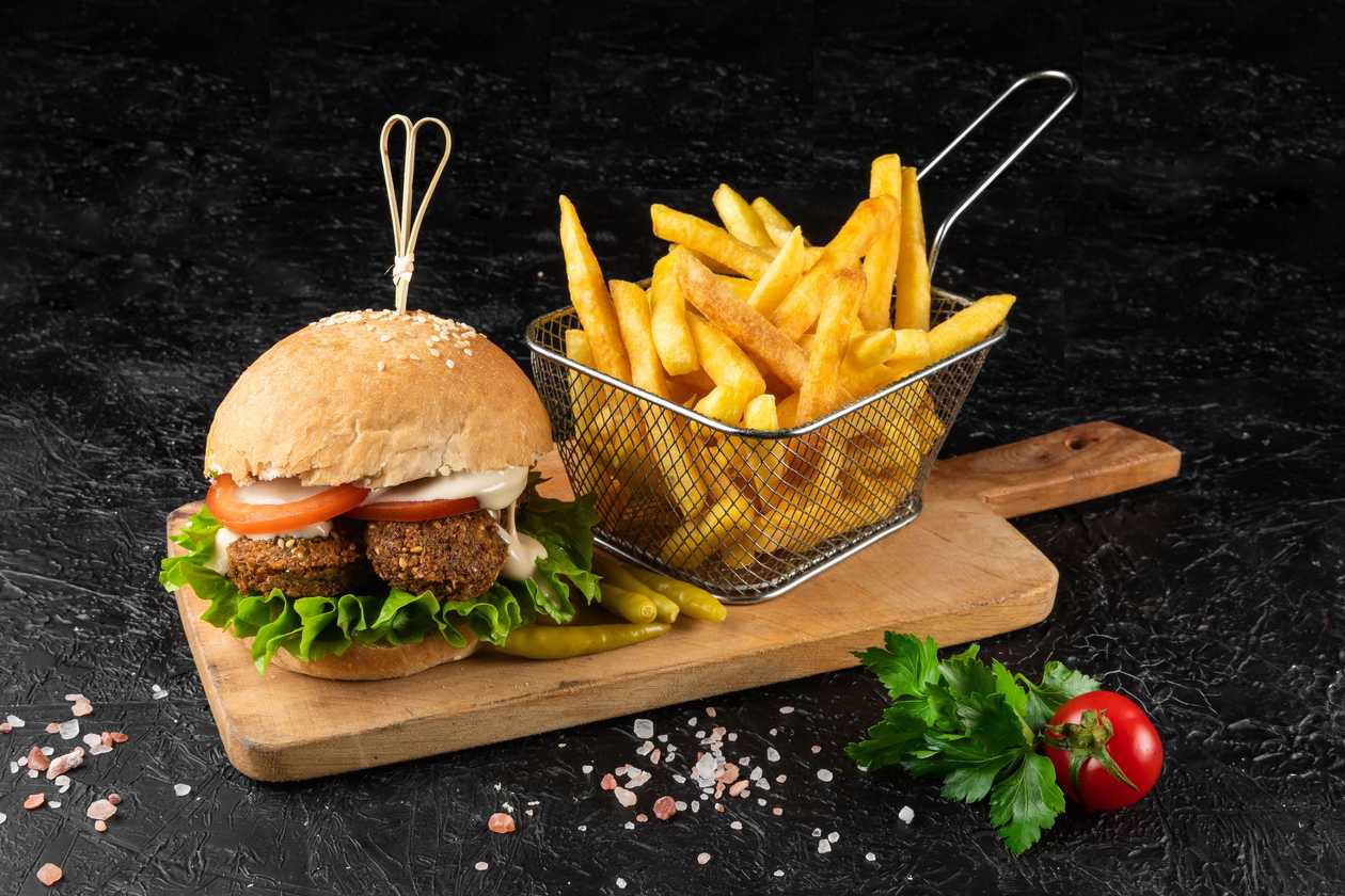 Falafel Burger Menu