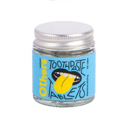 Toothwash Tablets, Lemon, Glass Jar, N45