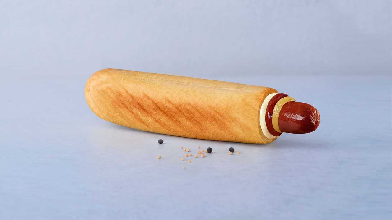 Hotdog with chorizo ​​sausage