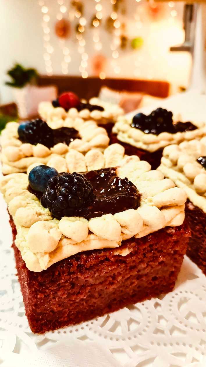 Sugar-Free, Vegan, and Gluten-Free Red Velvet Slice