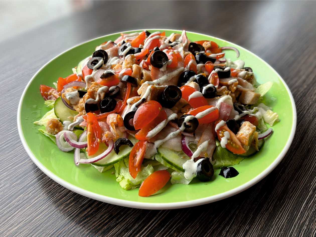 Chicken and bacon salad