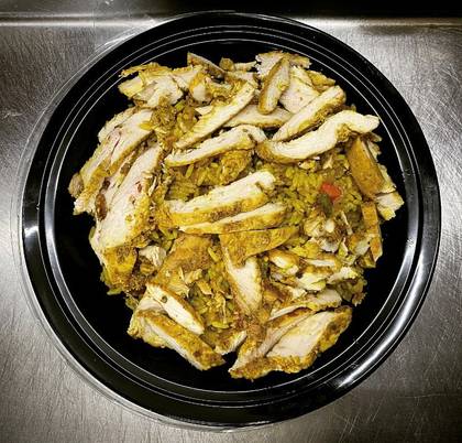 Grilled Chicken Cold Rice Salad