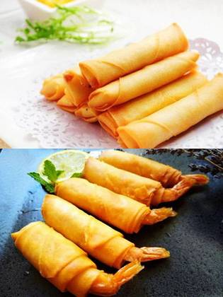 U3A. Crepes Mix 巻きエビの春巻き