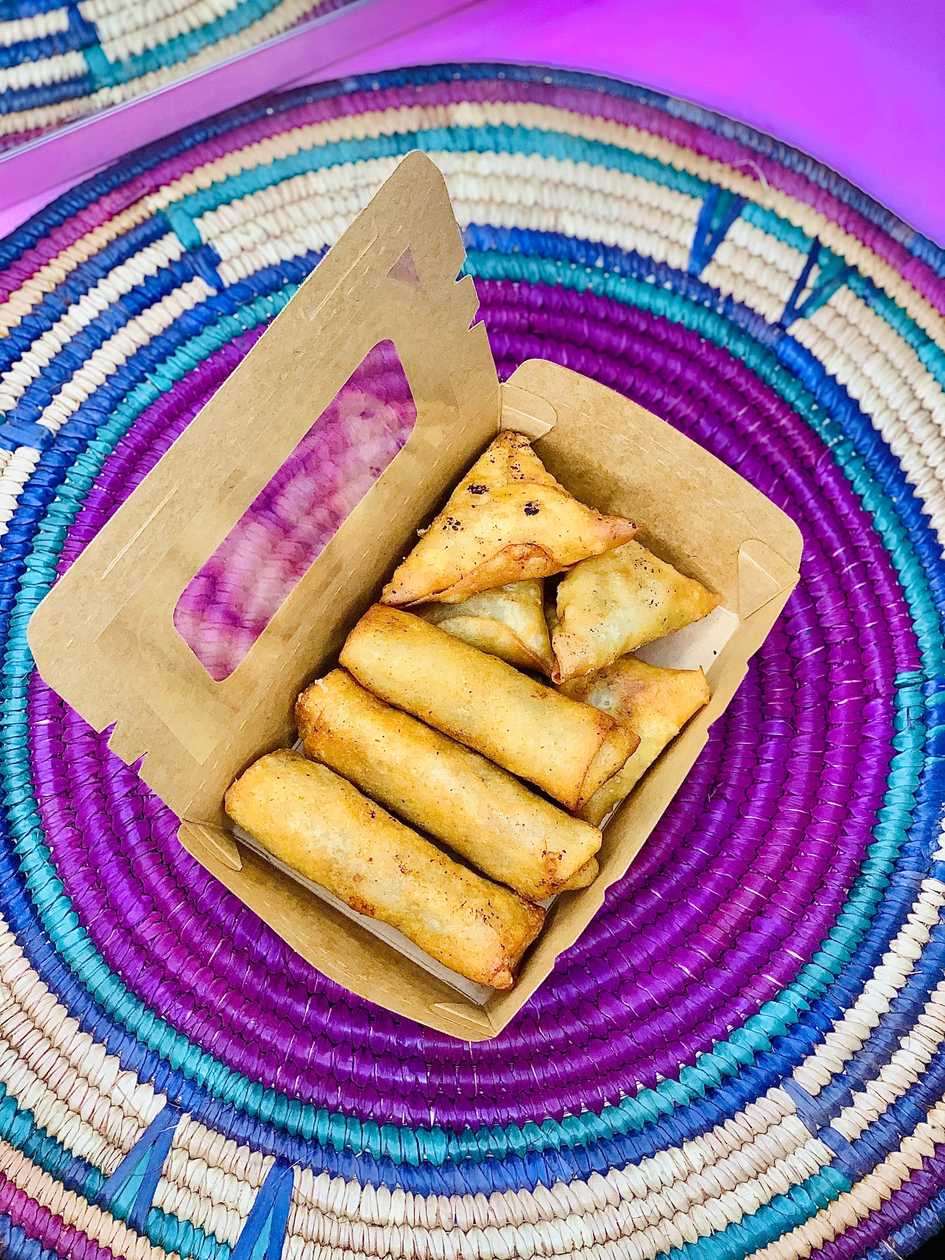 Spring rolls & Samosas