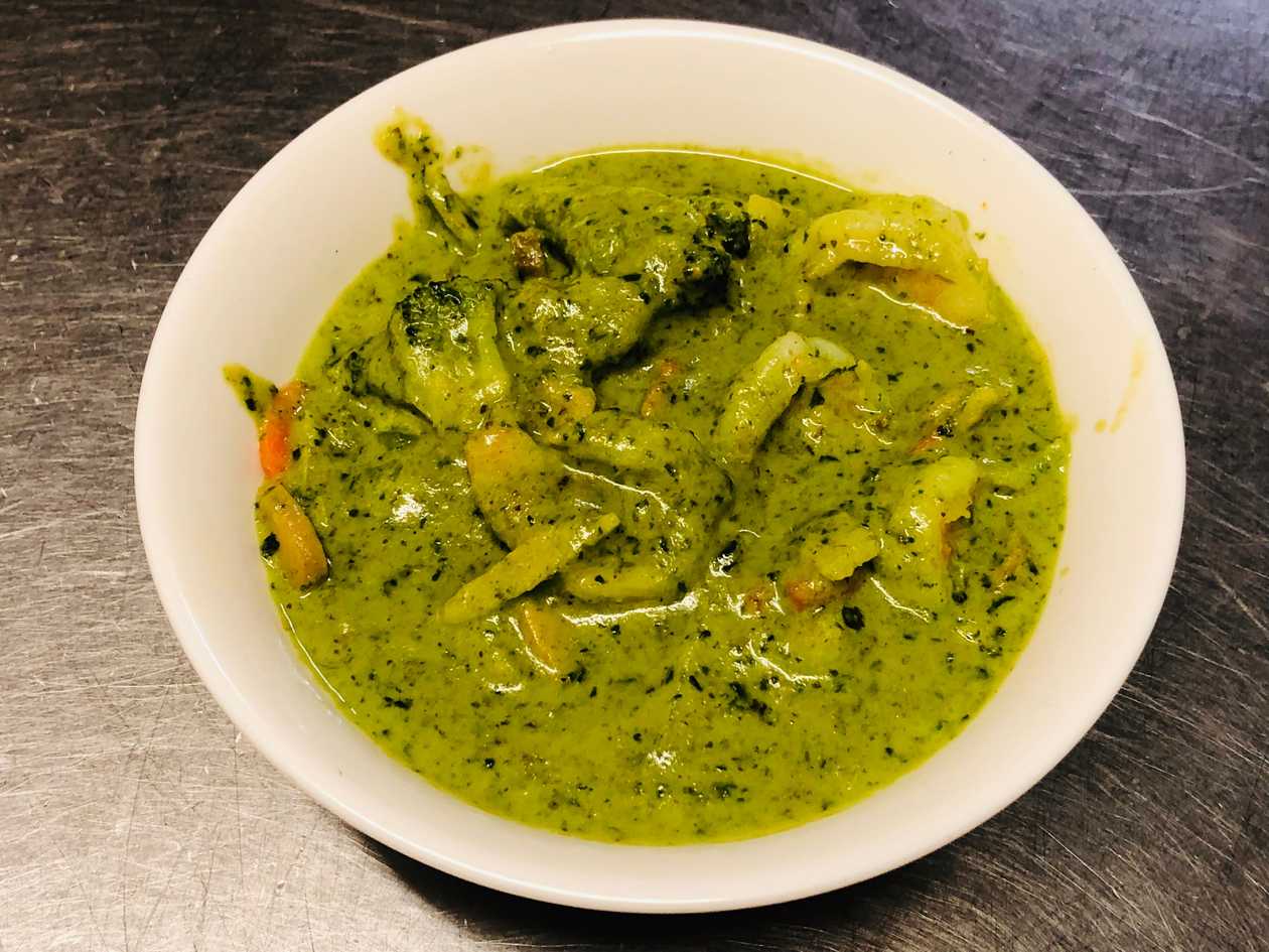 592. Thai Green Curry with Prawns **