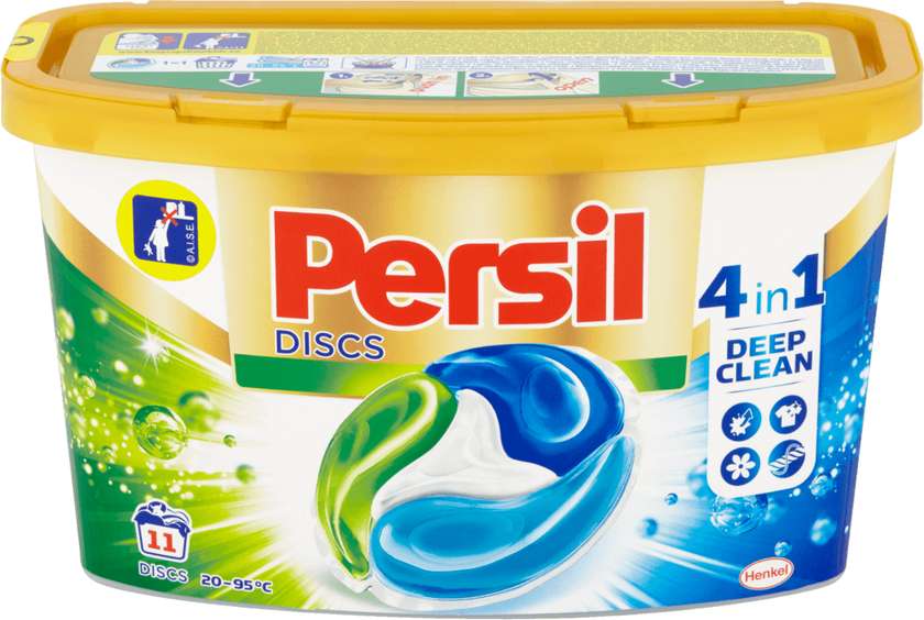 Persil Disc 4in1 Deep Clean Universal předdávkovaný prací prostředek 11 praní 11 x 25g (275g)