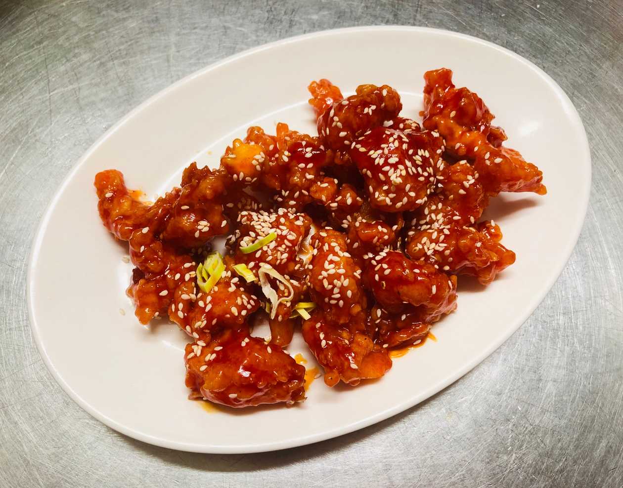 77. Honey Chilli Prawn