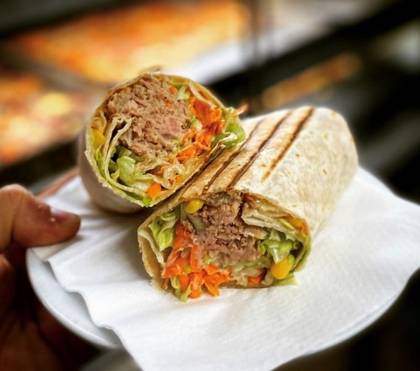Tuna Wrap With Salad