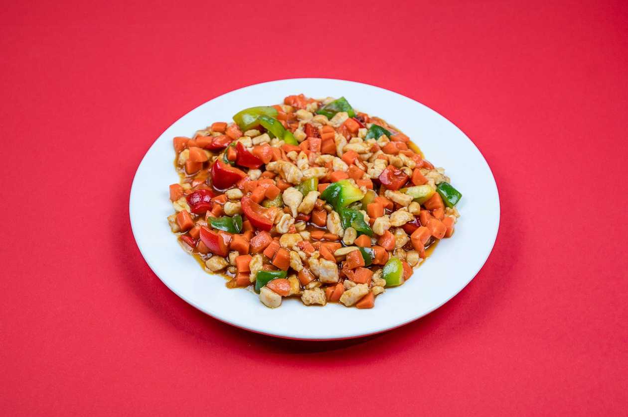 D5 Fried chicken "Guo Bao" in spicy sauce