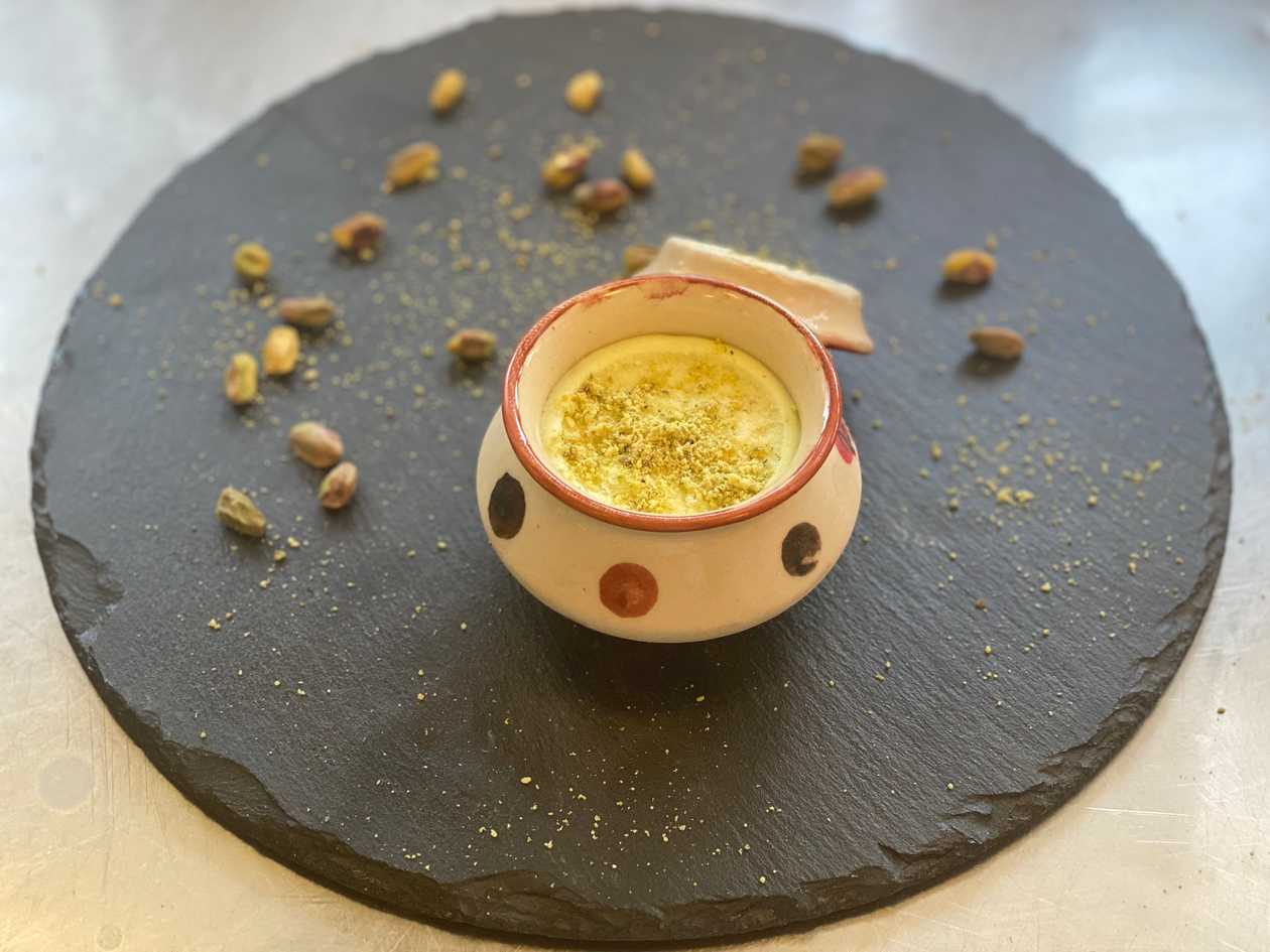 Pista kulfi (handi) ice cream