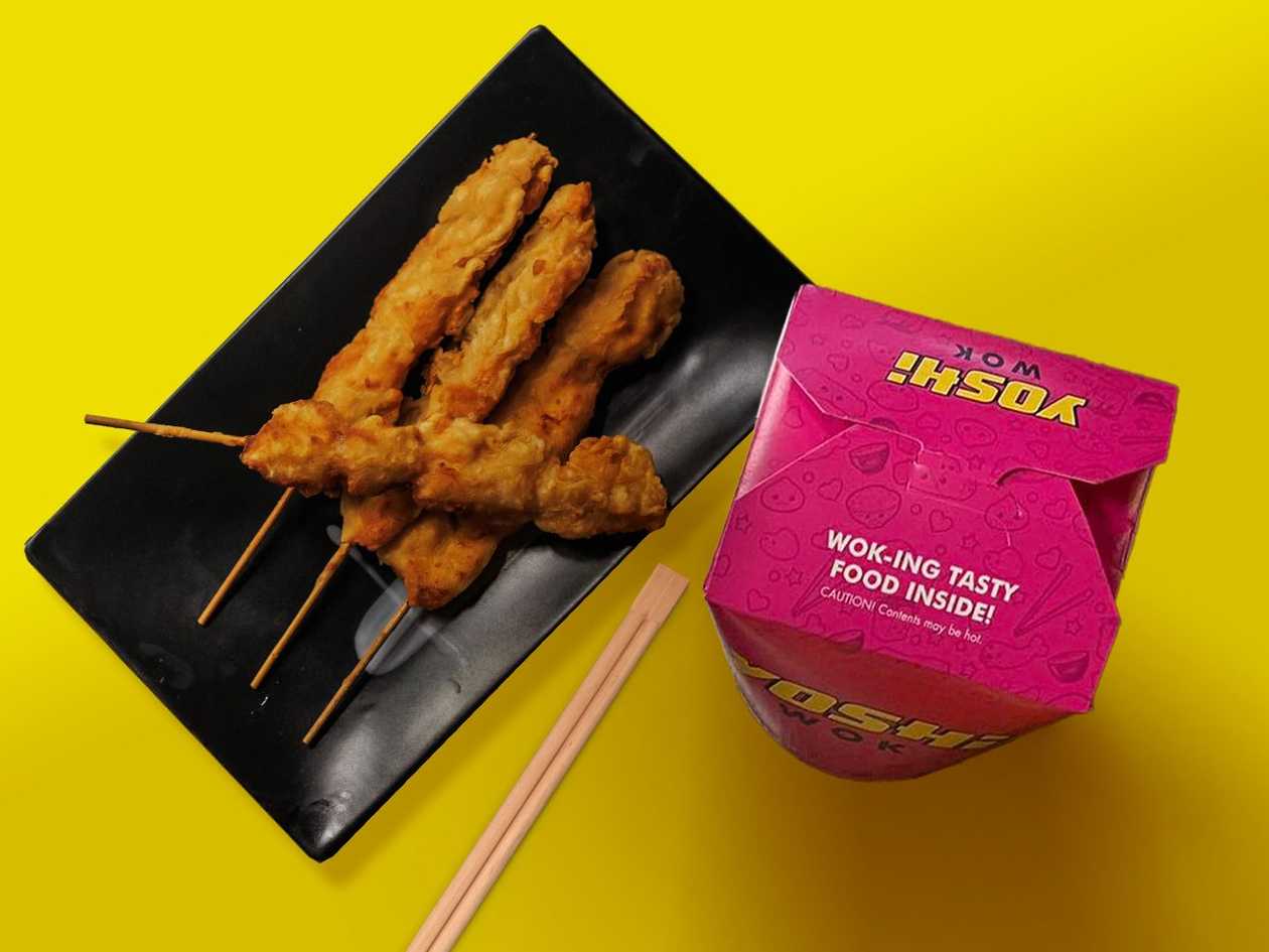 Skewer of Chicken In Satay Sauce